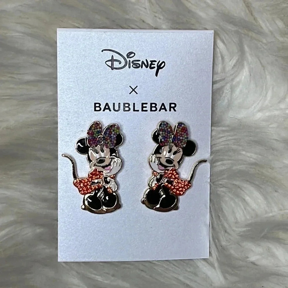 Baublebar Collab with Disney NEW Minnie Post Earrings - Picture 1 of 3